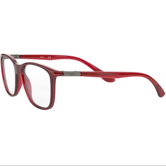 Ray-Ban 0RX7143 Transparent Red One Size - Picture 3 of 6